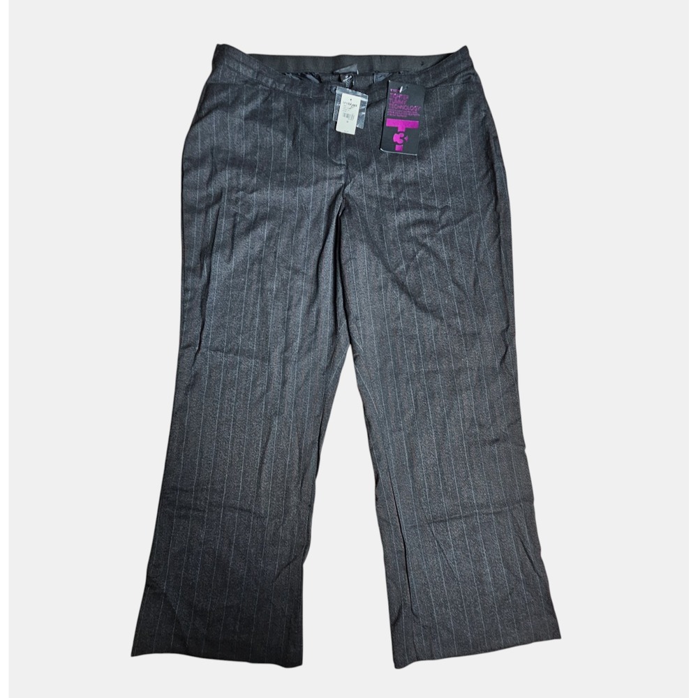Lane Bryant Stripes Bootcut Trouser‎ Pants Tummy Control 22x31 Old Money NWT